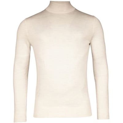 Baileys Trui Merino High Turtleneck Single Knit Off White / male