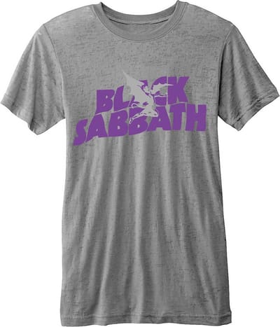 Black Sabbath - Logo & Daemon Heren T-shirt - S - Grijs