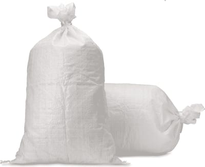 10x Kunststof Puinzakken / Zandzakken - 60 x 100 cm - per 10 stuks