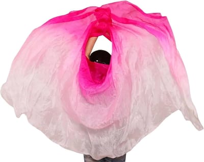 Dans Sjaal - Zijden Doek - Optreden Uitvoering - Gradiënt Kleuren - Tot 300cm - Veelkleurig