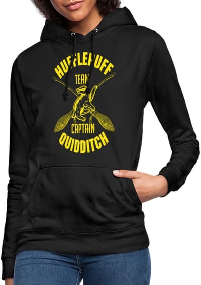 Harry Potter Hufflepuff Team Captain Quidditch Hoodie Dames
