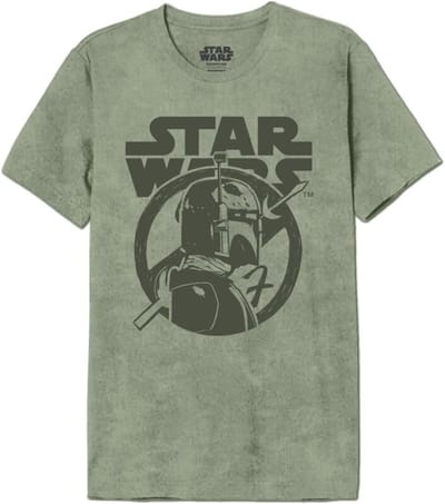 Star Wars - Disney T-shirt - Boba Fett - Profile - Logo - M tot XXL - voor Mannen - kaki