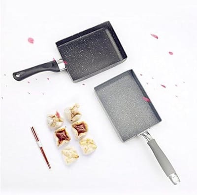 Tamagoyaki Koekenpan - Omeletpan Japanse Pan - Ontbijt Maken - Antiaanbaklaag - 13x18cm - Willekeurig