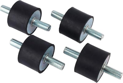 4 stuks rubberen schokdempers voor luchtcompressor - M10 40 x 30 - trillingsdempers.
