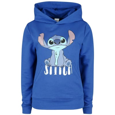 Lilo & Stitch - Disney Trui met capuchon - Stitch - Sit - S tot L - voor Vrouwen - blauw