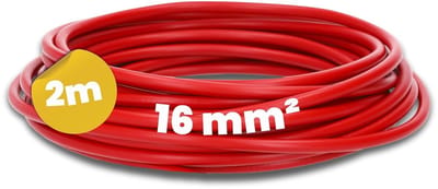 Kabelboom Slang - Elektrische Leiding - Schakelkast Bekabeling - Fijndradig Koper - 2 Meter 16mm - Rood