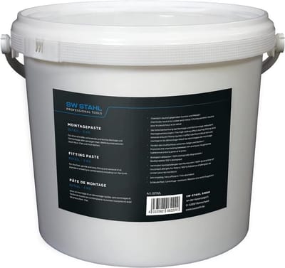 SW-Stahl 02132L montagepasta, 5 kg I bandenwisseltoebehoren I wielmontagepasta I bandenmontagepasta wit I montagepasta I bandenmontagepasta I voor runflat- en pax-banden