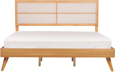 POISSY - Tweepersoonsbed - Lichthout - 180 x 200 cm - MDF
