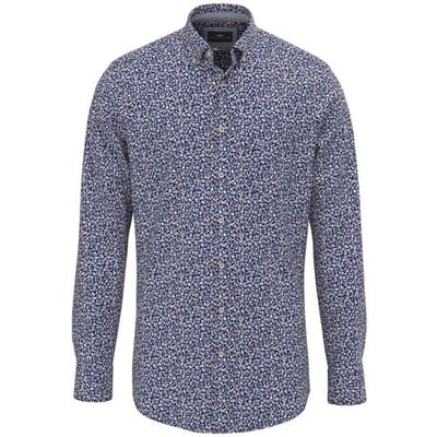Fynch-Hatton Overhemd Allover Mini Fantasy Floral Pattern Perzik / male
