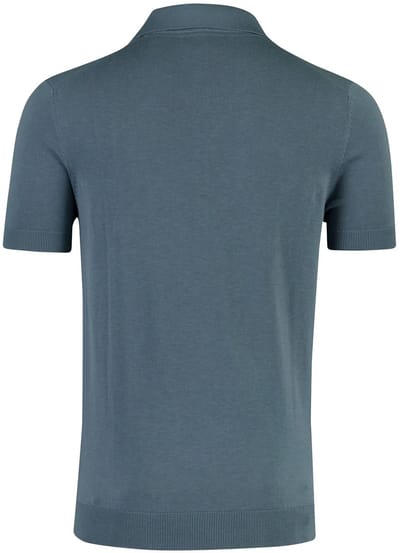 Poloshirt Born with Appetite Shiwn blauw v-hals