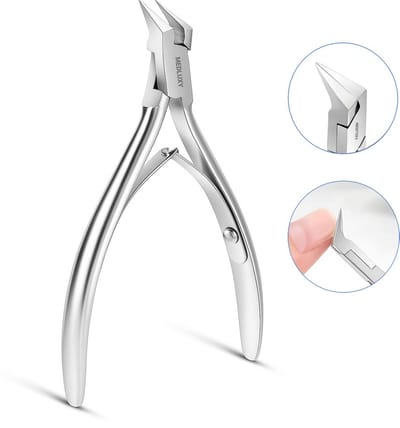 MEDLUXY® Pro - Nageltang Professioneel – RVS - met 120° Precisiehoek – Voor Dikke, ingegroeide Nagels - 11 cm - Manicure & Pedicure – Nagelknipper, kopknipper, koptang, hoektang