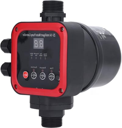 Pomp Controller - Drukregelaar Waterpomp - Watersysteem Beheer - Meerdere Werkmodi - 0-10 bar - Grijs
