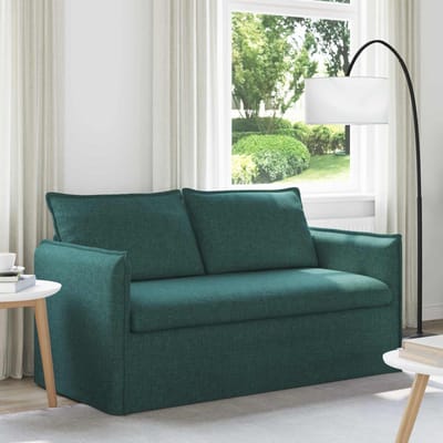 vidaXL - Bank - Donkergroen - 156 - x - 82 - x - 85 - cm - Stof