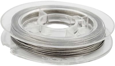 Sieradendraad, dikte 0,38 mm, zilver, 10 m/ 1 rol