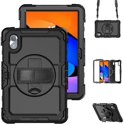 Coverup Tablethoes geschikt voor Lenovo Idea Tab 11 Hoesje - Heavy Duty Case - Zwart