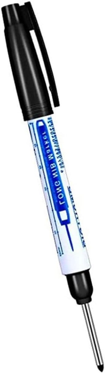 Diepe Holen Highlighter 30mm - Waterdichte Lange Neus Markeerpen voor Houtbewerking en Bouwprofessionals