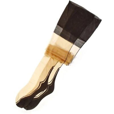 Retro Hak Achternaad Dijhoge Sokken Dames Sexy Ultradun Transparant Super Lange Sokken Puur Nylon Niet-elastisch Kousen One Size black
