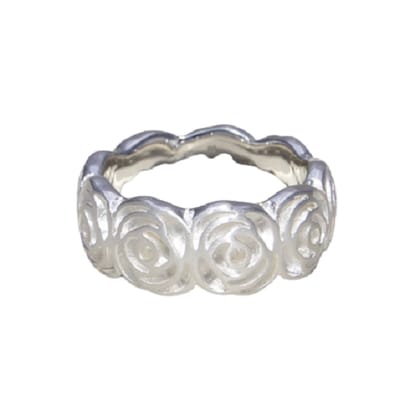 Schitterende Zilveren Ring Roos 16.50 mm. (maat 52) model 19 Carmen | Aanzoeksring | Damesring