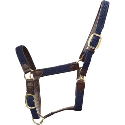 Kentucky Horsewear - Halster - Gevlochten Nylon - Navy - Full