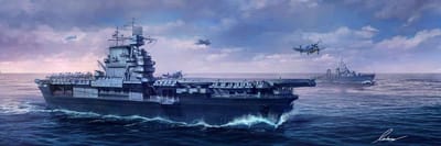 Meng Model Modelbouwpakket Militaire voertuigen - MENG PS005 U.S. Navy Aircraft Carrier U.S.S. Enterprise (CV-6) Plastic - 1:700 - Modelbouw