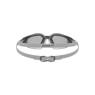 Speedo Unisex zwembril Hydropulse Smoke voor volwassenen (Wit/olifantgrijs/rook)