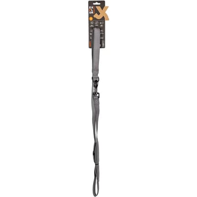 Ultimate fit leiband on-the-road silver reflective 130cm - 16mm met autogordel tong