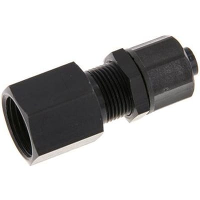 10x8 & G3/8'' Aluminium Rechte Opsteekkoppeling Binnendraad Schotdoorvoer