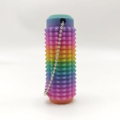 Tastbare Sensorische Sleutelhanger | BPA-vrij Fidget Angstverlichtend Speelgoed met Stekelige Grip, Draagbaar Bureau Stressverlichtend Gereedschap blue