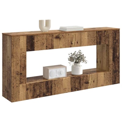 vidaXL - Wandtafel - Oudhout - 155 - x - 29 - x - 74 - cm - Geconstrueerd - hout
