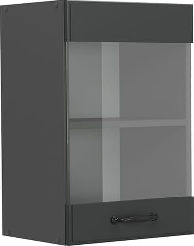 Vicco R-Line Glazen keukenkast – 40 cm Antraciet landhuis