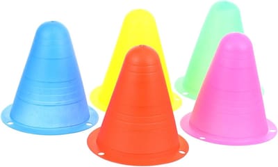 Schaatsmarkeringskegels - Trainingskegels - Sporttraining Verbeteren - Weerbestendig Felle Kleuren - 25 Stuks - Diverse Kleur