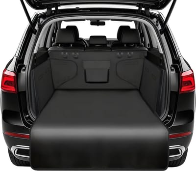 REN® Kofferbak Beschermhoes Hond - Kofferbak Bescherming Kofferbak Beschermer voor Auto - Wasmachine Veilig - Makkelijk Schoon te Maken - Zwart - 105cm x 185cm x 37cm; 2.5 kg