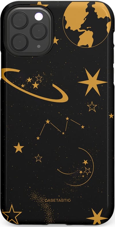 Casetastic Hoesje Geschikt voor Apple iPhone 11 Pro Max - Stijlvolle Beschermende Duo-layer Case - Nachtelijk uitzicht