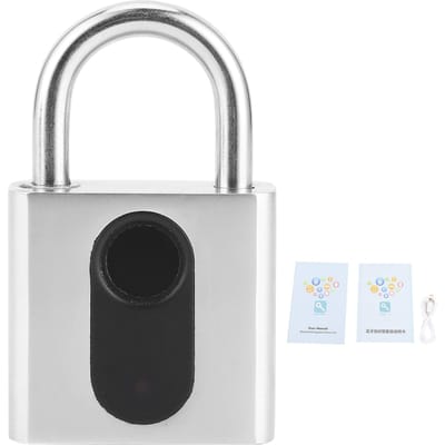 Slim Hangslot Vingerafdruk Bluetooth APP Slot IP65 Waterdicht Anti-Diefstal voor Fitnesskast