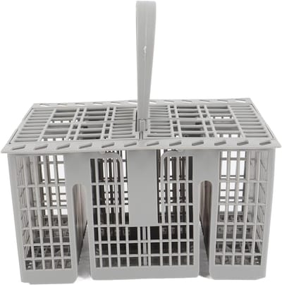 Bestekmand Vaatwasser - Bestekhouder Keuken - Vaat Reinigen - Multifunctioneel Ontwerp - 21x16x13 cm - Grijs