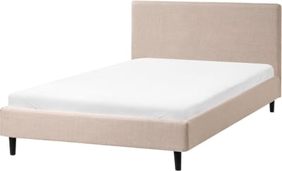 FITOU - Tweepersoonsbed - Beige - 120 x 200 cm - Polyester