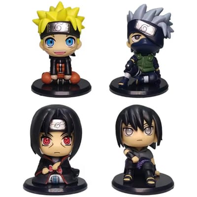 10cm Naruto Anime Figuur Uzumaki Naruto Kakashi Uchiha Sasuke Itachi Leuke Speeltjes Q Figurals Actie Figuur Model Speelgoed Kind Cadeau