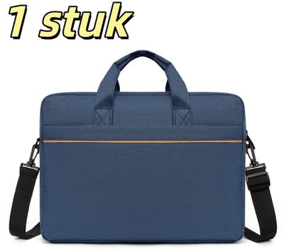 1-delige laptoptas - grote capaciteit - documententas - zakelijke aktetas - geschikt voor mannen en vrouwen voor kantoorgebruik - 40*30*7 cm - blauw
