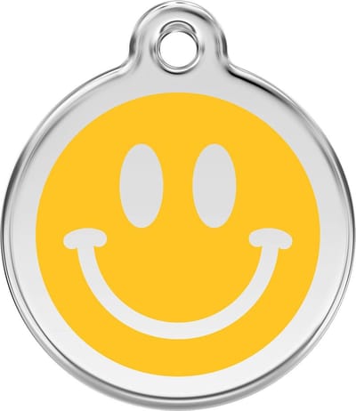 Red Dingo Hondenpenning 38 mm smiley