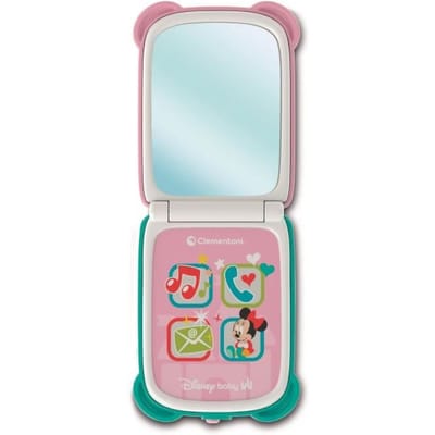CLEMENTONI - Flip Phone - Minnie - Disney Baby - 4 touches - Jeu d'imitation avec lumieres et sons