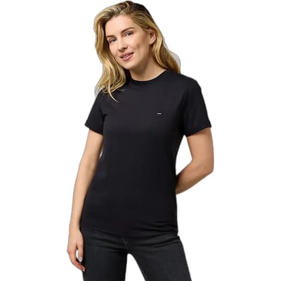 Wrangler Sign Off Slim Fit T-shirt Met Korte Mouwen Zwart L Vrouw
