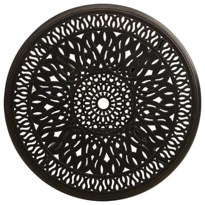 vidaXL - Tuintafel - 90x90x74 - cm - gietaluminium - bronskleurig