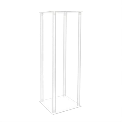Bloemenstandaard Set van 10 – Transparant Acryl – 20x20x60 cm – Moderne Rechthoekige Display Stands – Voor Bruiloft & Decoratie