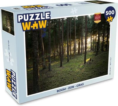 Puzzel Boom - Zon - Gras - Legpuzzel - Puzzel 500 stukjes