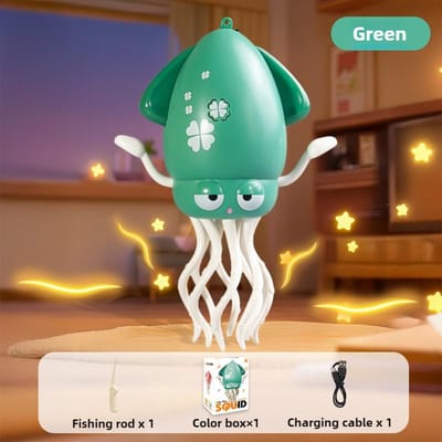 Elektrisch Dansende Inktvis Speelgoed Voor Kinderen Geluid En Lichten Obstakelvermijding Kruipende Simulatie Octopus Baby Grappig Interactief Speelgoed