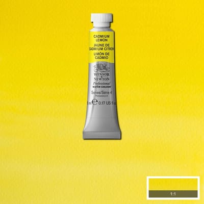 Winsor & Newton Professional Watercolour watergedragen verf Geel 5 ml Koker 1 stuk(s)