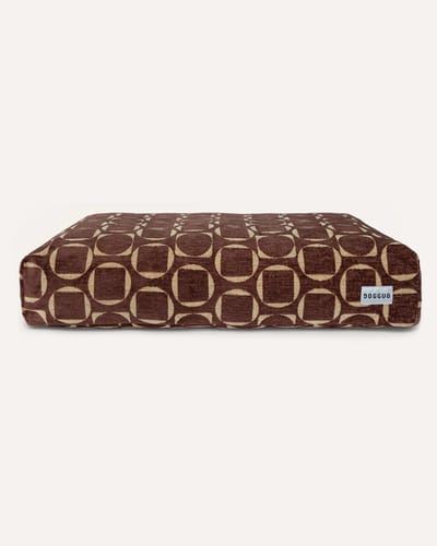 DOGGUO® Orthopedisch Hondenkussen - M 85x55 cm - Hondenmatras - Honden Kussen voor Hond - Zachte Hondenbed - Wasbare Hoes - Memory Foam Hondenmand - Dog Bed - Coussin Chien - Bruin Geel