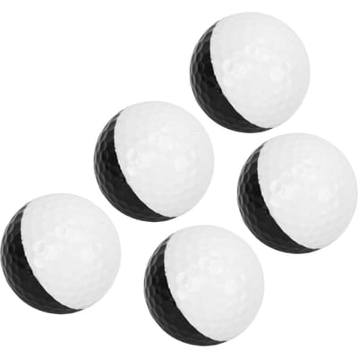 5 stuks Golf Sport Training Ballen 2 Kleuren Golf Putting Oefenbal Set Dubbele Laag Golf Cadeau Bal
