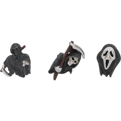 3 pièces Décor de voiture Crâne Mignon Bonne Décoration Garde le Parfum Décoration de voiture Halloween pour Voiture Maison gray