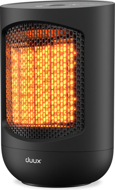 Duux Zone Keramische Kachel - Elektrische kachel 1500 Watt - Verwarming met 3 standen, Thermostaat en Draaifunctie - IP21 Certificering - Zwart